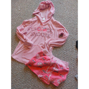 Girls Pajama Set By Justice,size 12,Preowned